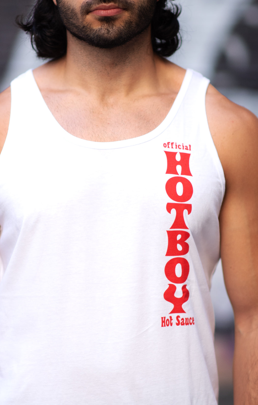 HOTBOY TANK-RED ON WHITE VERTICAL 🆕
