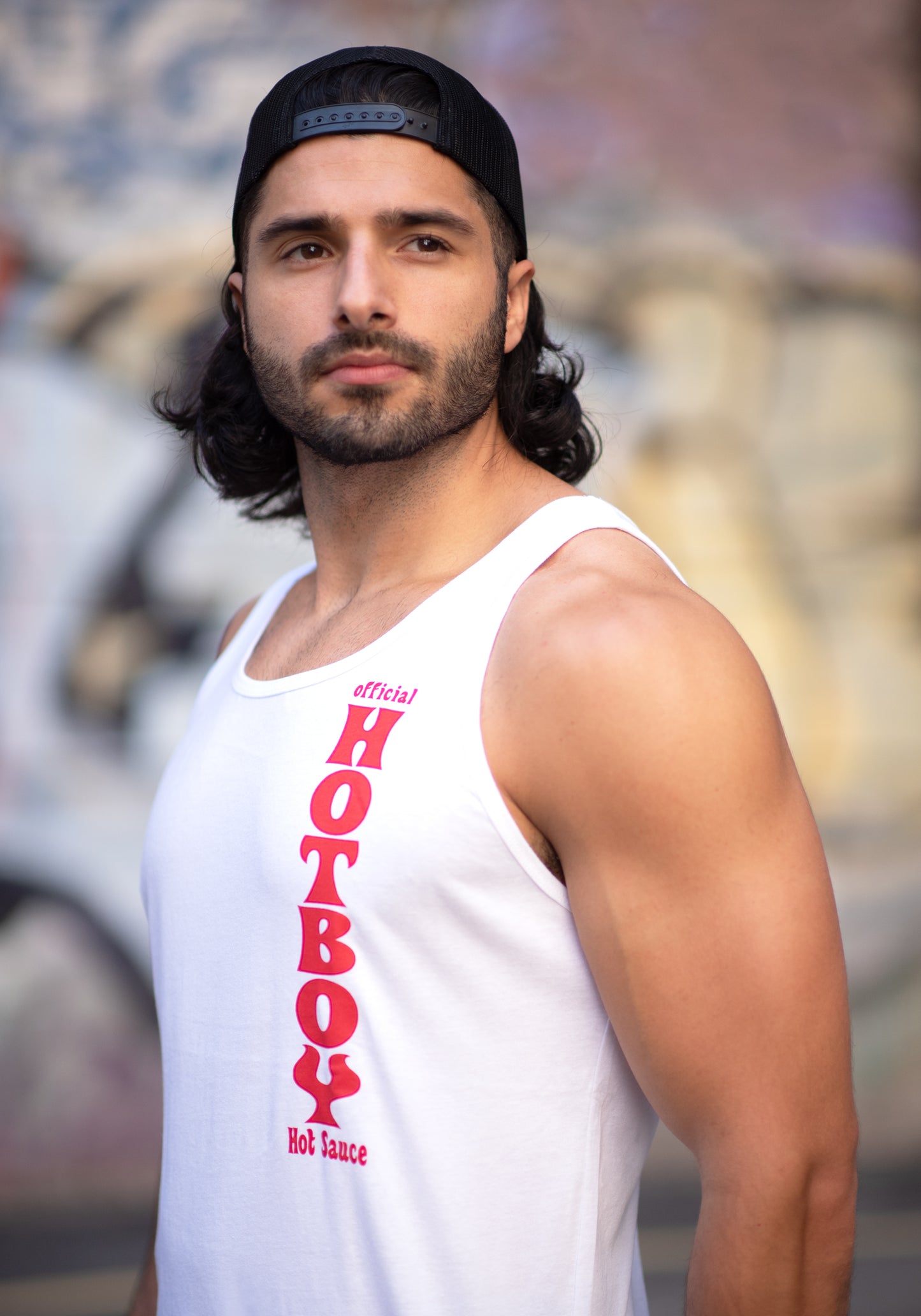 HOTBOY TANK-RED ON WHITE VERTICAL 🆕