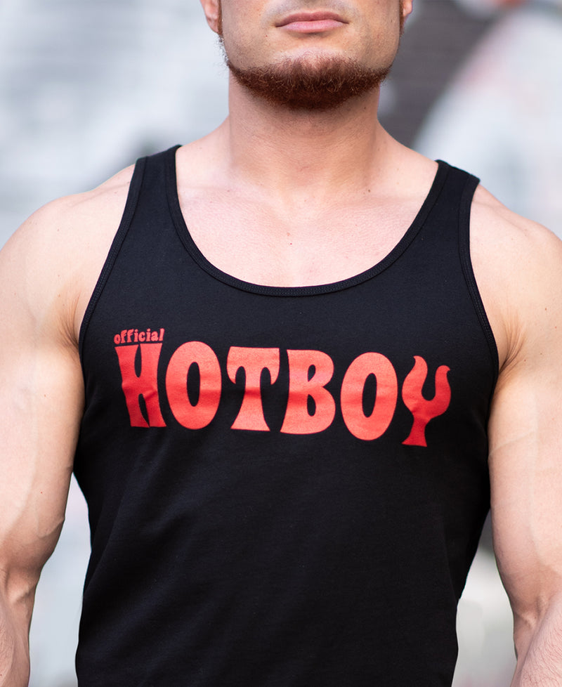 HOTBOY TANK-RED LARGE LOGO