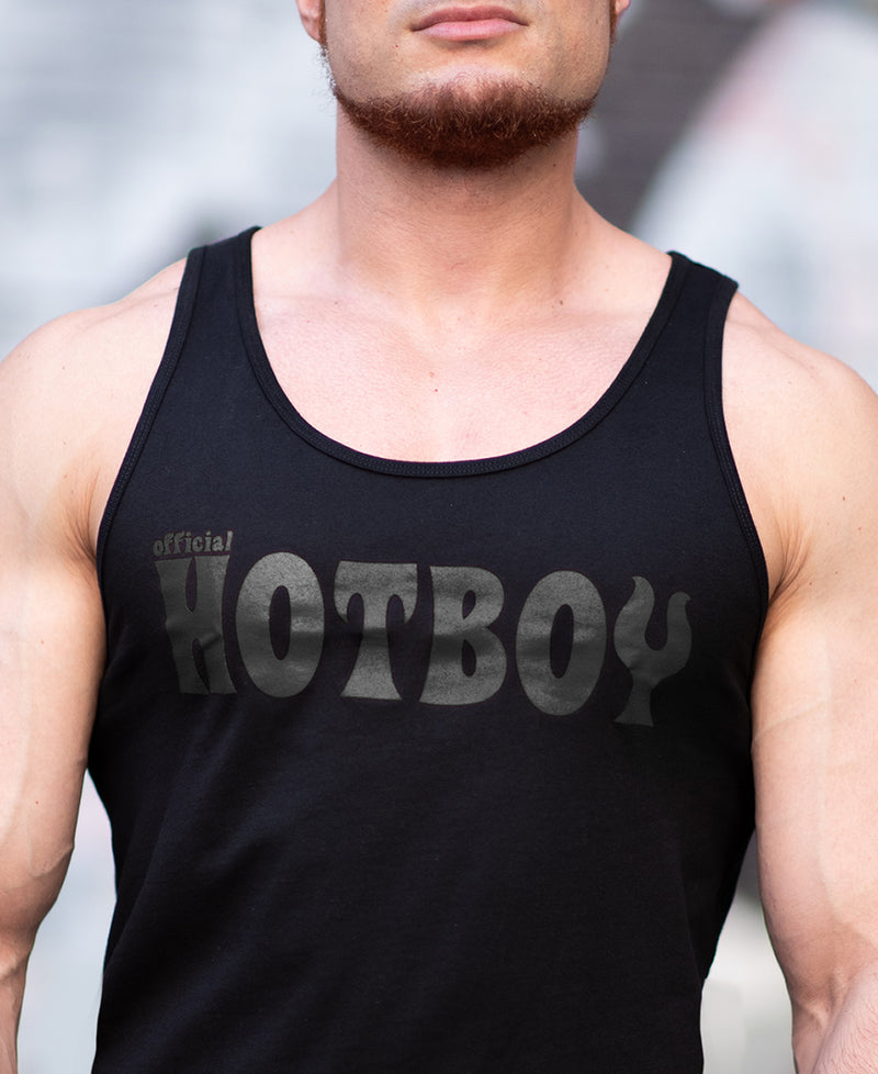 HOTBOY TANK-BLACK LARGE LOGO